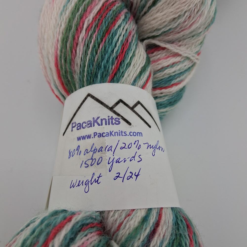 Extremely Rare Alpaca Blend Hand Dyed Hand Spun One of a Kind Hank of Yarn - Picture 2 of 3